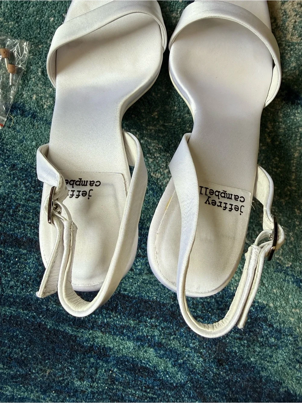 Jeffrey Campbell Go-Getter Slingback Heels, White Satin, US W7